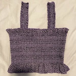 Small crinkly purple Buddylove tank
